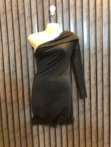Chest Small  Length 28  Fabric Silk Jersey Modern Western Style Party Dress for Women