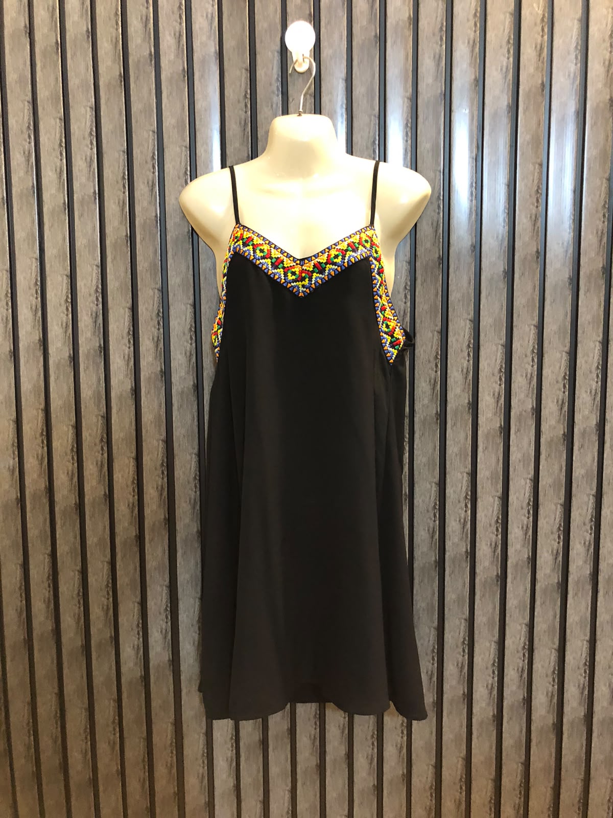 Chest 18  Length 34  Fabric Cotton Silk Glamorous Women's Mini Party Dress