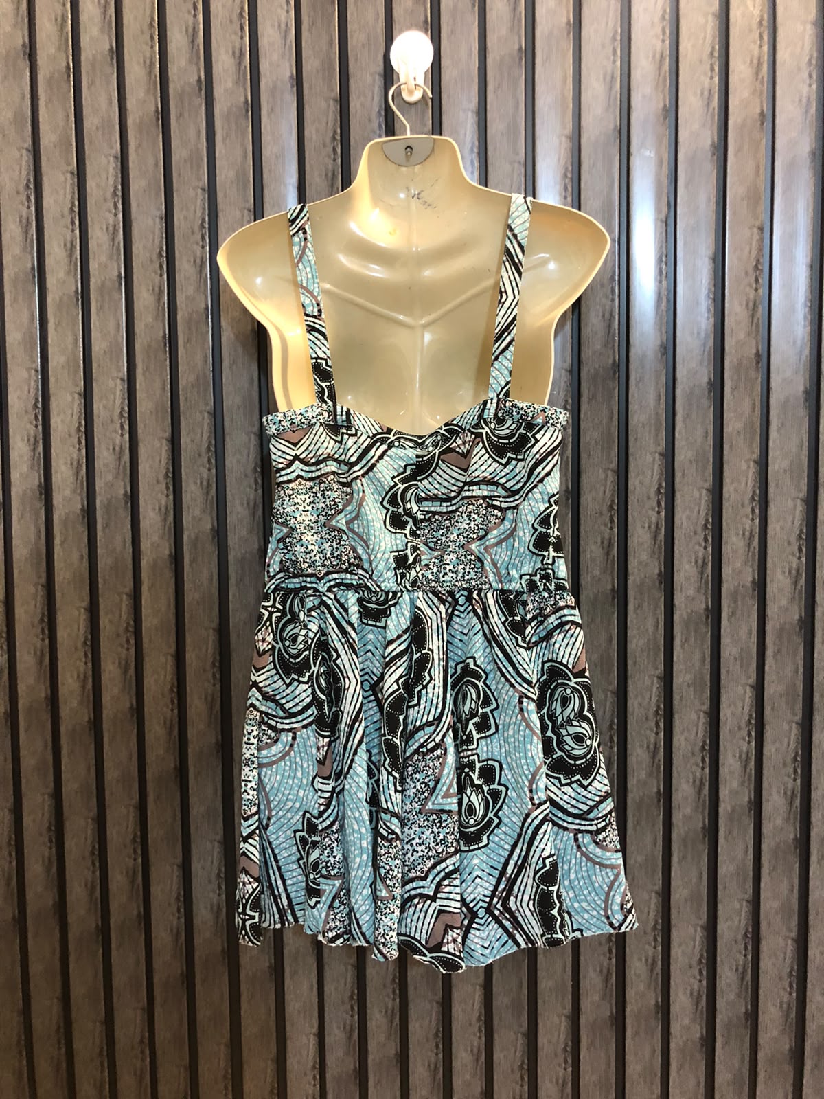 Chest 17  Length 26  Fabric Chiffon Western Fashion Mini Dress for Women