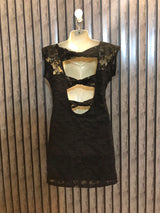 Chest 18  Length 30  Fabric Net Exclusive Branded Party Wear Mini Dress