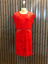 Chest 19  Length 34  Fabric Net Classy Women's Evening Mini Dress