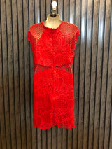 Chest 19  Length 34  Fabric Net Classy Women's Evening Mini Dress