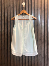 Chest 18  Lenght 24  Fabric cotton silk Women's Sleeveless Tops for Summer