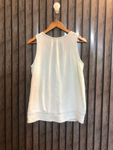 Chest 18  Lenght 24  Fabric cotton silk Women's Sleeveless Tops for Summer