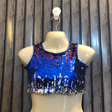 Chest 16  Lenght 9  Fabric net jersey Casual Crop Tops for Women