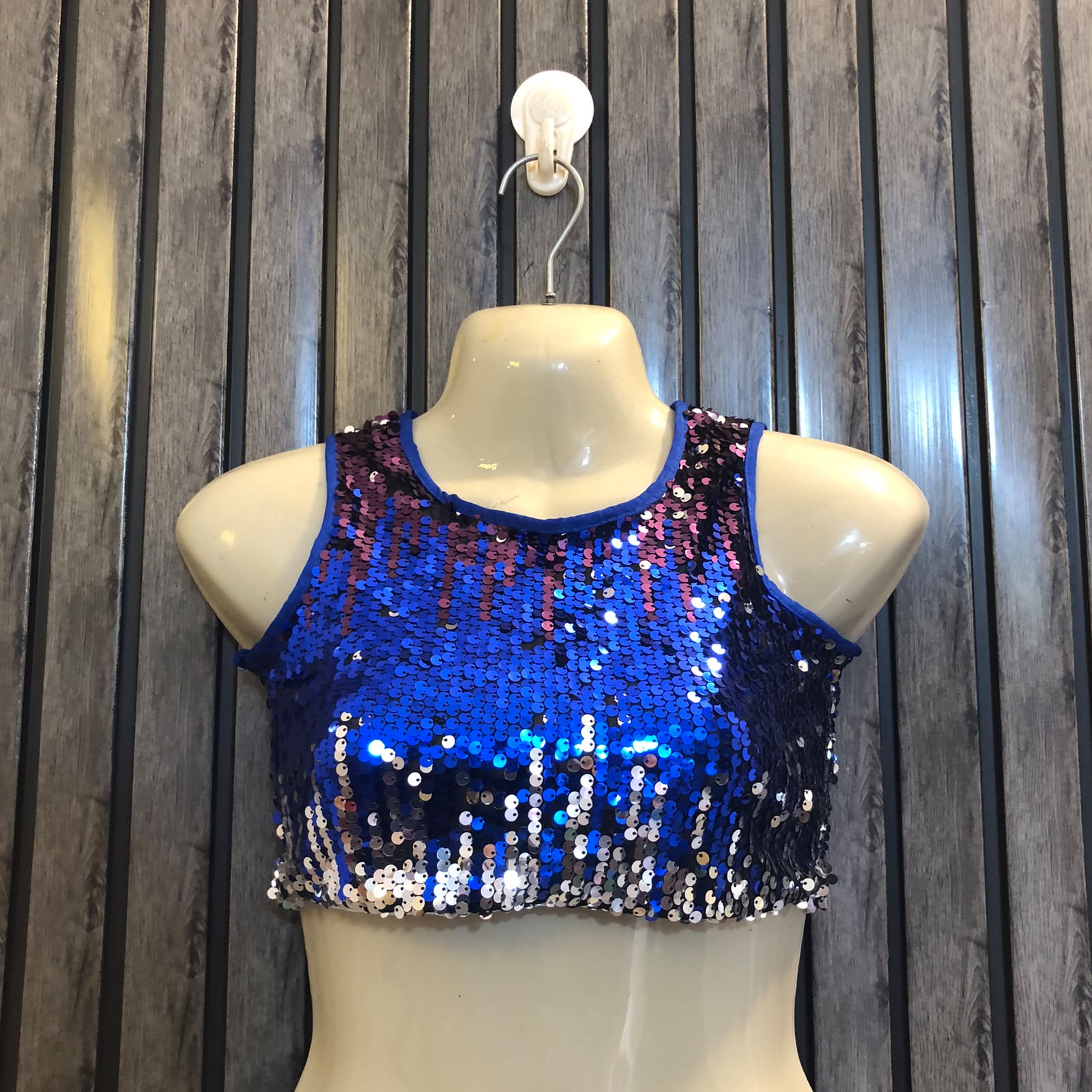 Chest 16  Lenght 9  Fabric net jersey Casual Crop Tops for Women