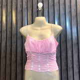 Chest small  Lenght 15  Fabric net Fashion Forward Crop Tops