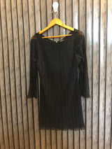 Chest 19  Lenght 32  Fabric net Modern Women's Long Tops