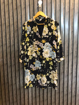 Chest 17  Lenght 33  Fabric silk Western Fashion Long Tops