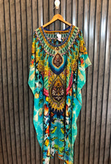 Chest free size  Lenght 51 to 53  Fabric Chiffon Branded Ladies Long Ponchos