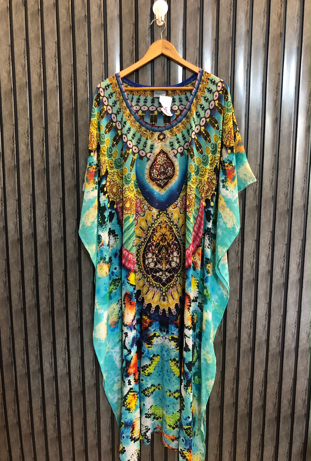 Chest free size  Lenght 51 to 53  Fabric Chiffon Branded Ladies Long Ponchos