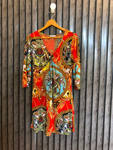 Chest 19  Lenght 33  Fabric Silk Jersey Ladies Long Top