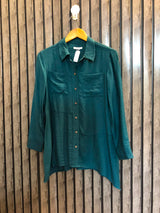 Chest 19  Length 26  Fabric Cotton Silk Stylish Women's Summer Top