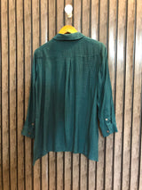 Chest 19  Length 26  Fabric Cotton Silk Stylish Women's Summer Top