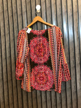 Chest 22  Length 26  Fabric Cotton Ladies Casual Full Sleeve Top
