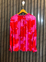 Chest 19  Length 23  Fabric Linen Women's Regular Fit Top
