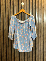 Chest 21  Length 22  Fabric Cotton Ladies Stylish Summer Top