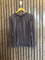 Chest 20  Length 24  Fabric Linen Women's Casual Fashion Top