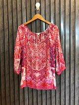 Chest 22  Length 23  Fabric Linen Women's Smart Fashion Top