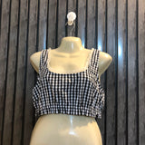 Chest Medium  Length 12  Fabric Cotton Western Branded Women's Crop Top