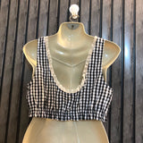 Chest Medium  Length 12  Fabric Cotton Western Branded Women's Crop Top