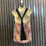 Chest 17  Length 22  Fabric Linen Trendy Women's Crop Top