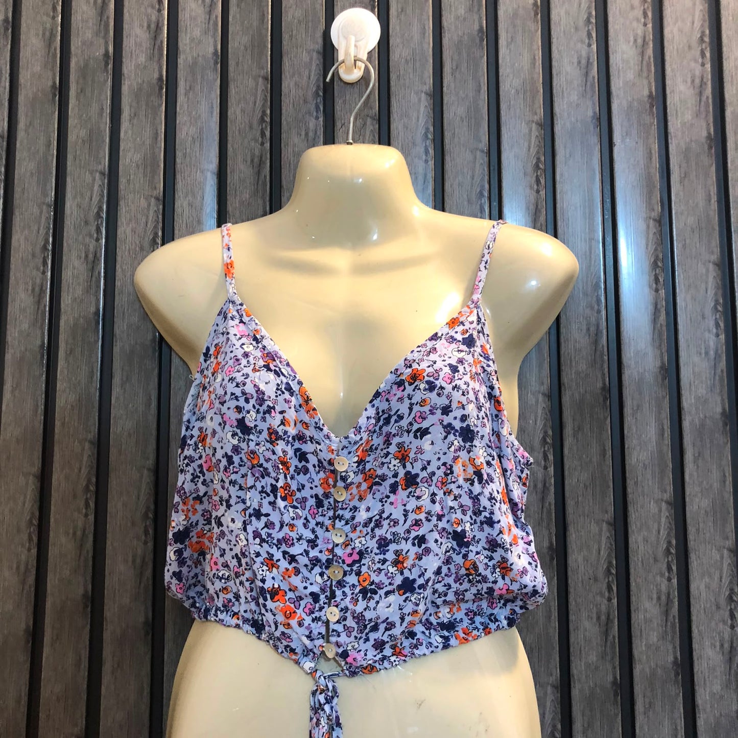Chest 19  Length 13  Fabric Linen Women's Crop Top