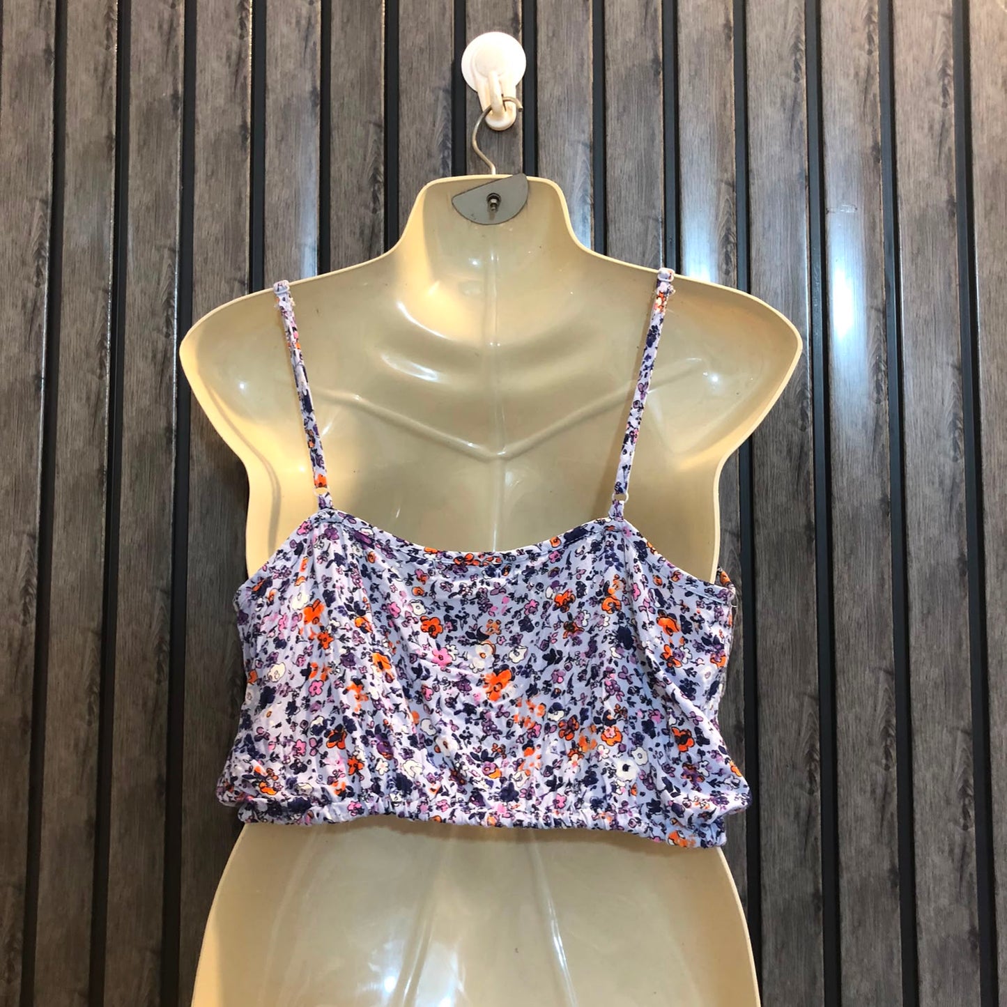 Chest 19  Length 13  Fabric Linen Women's Crop Top