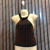 Chest small  Length 19  Fabric linen Women's Premium Crop Top