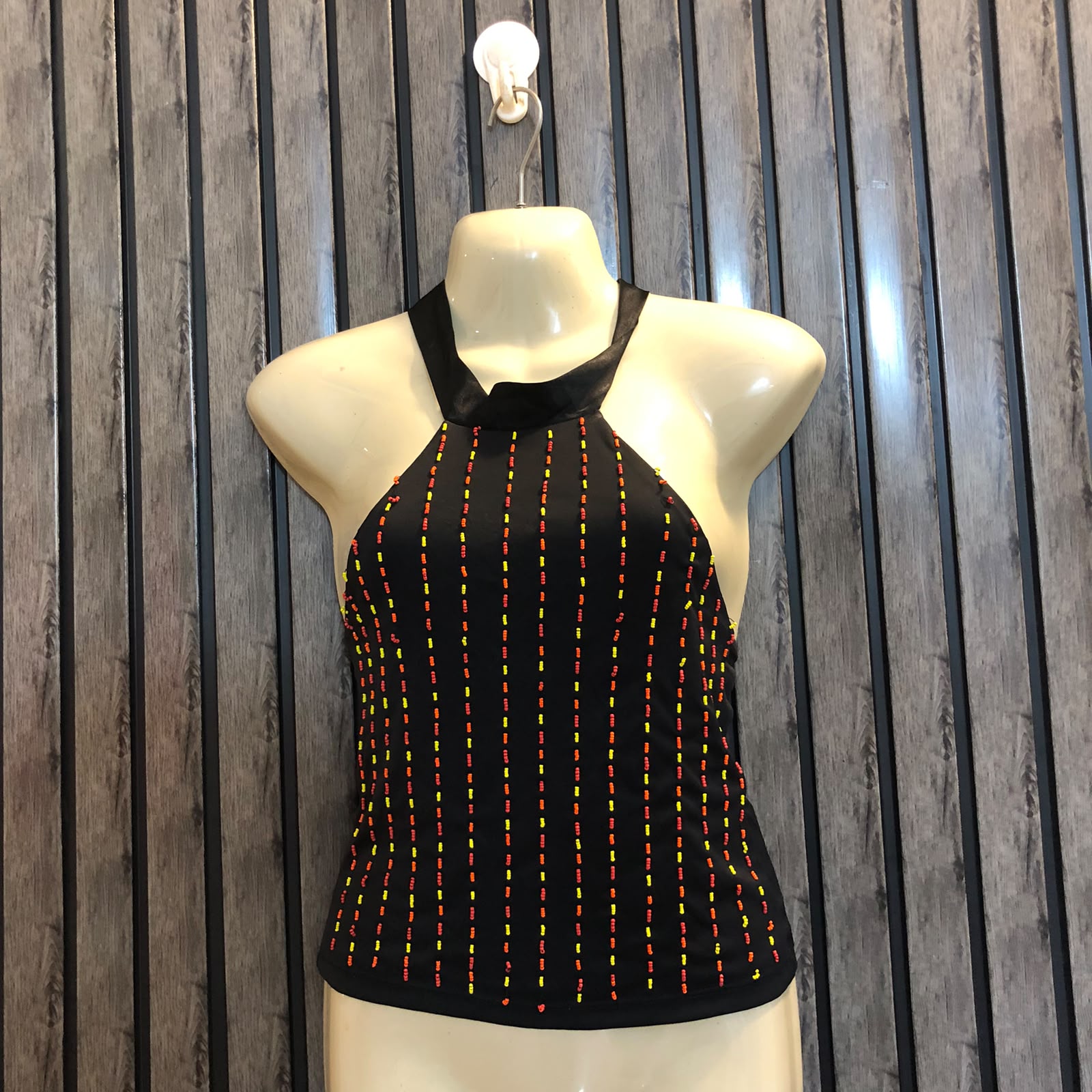 Chest small  Length 19  Fabric linen Women's Premium Crop Top