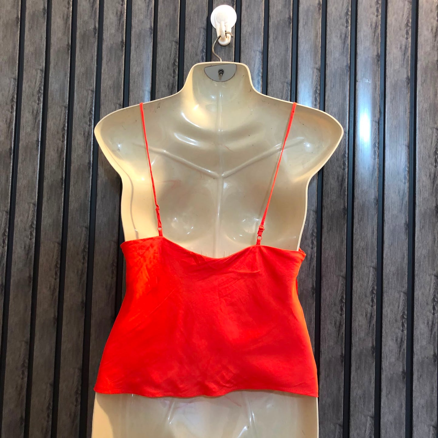 Chest small  Length 19  Fabric silk Women's Casual Crop Top