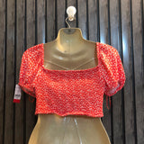 Chest small  Length 11  Fabric linen Branded Western Women's Crop Top