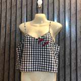 Chest 19  Length 16  Fabric cotton Women's Daily Crop Top