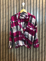 Chest small  baggy style  Length 21  Fabric linen Women's Full Sleeve Top