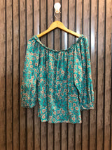 Chest 20  Length 19  Fabric linen Women's Everyday Full Sleeve Top