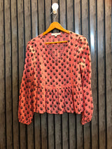 Chest 17  Length 20  Fabric linen Women's Exclusive Full Sleeve Top