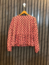 Chest 17  Length 20  Fabric linen Women's Exclusive Full Sleeve Top