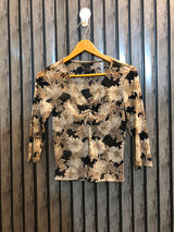 Chest 16  Length 18  Fabric net Western Women's Full Sleeve Top