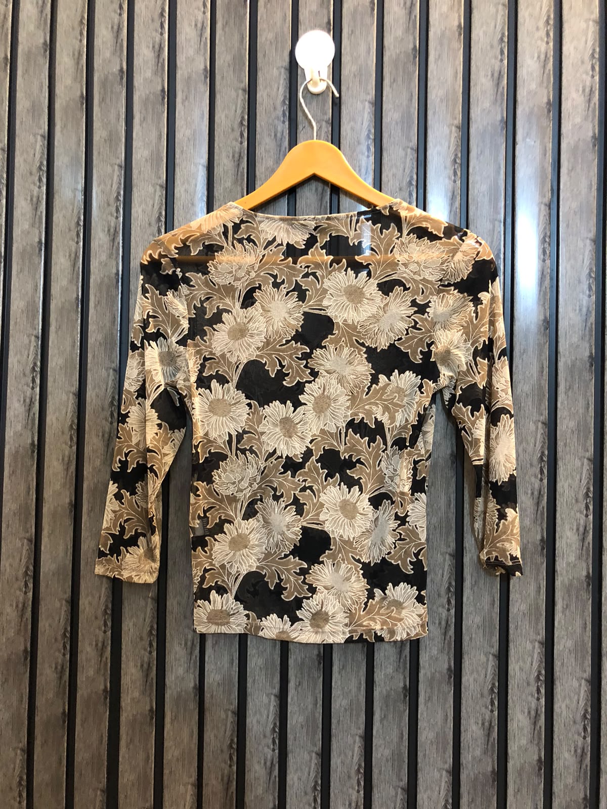 Chest 16  Length 18  Fabric net Western Women's Full Sleeve Top