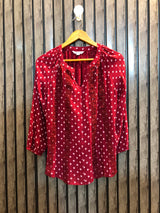 Chest 20  Length 24  Fabric cotton silk Branded Western Women's Full Sleeve Top