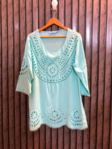 Chest 20  Length 28  Fabric linen Women's Fashion Collection Top