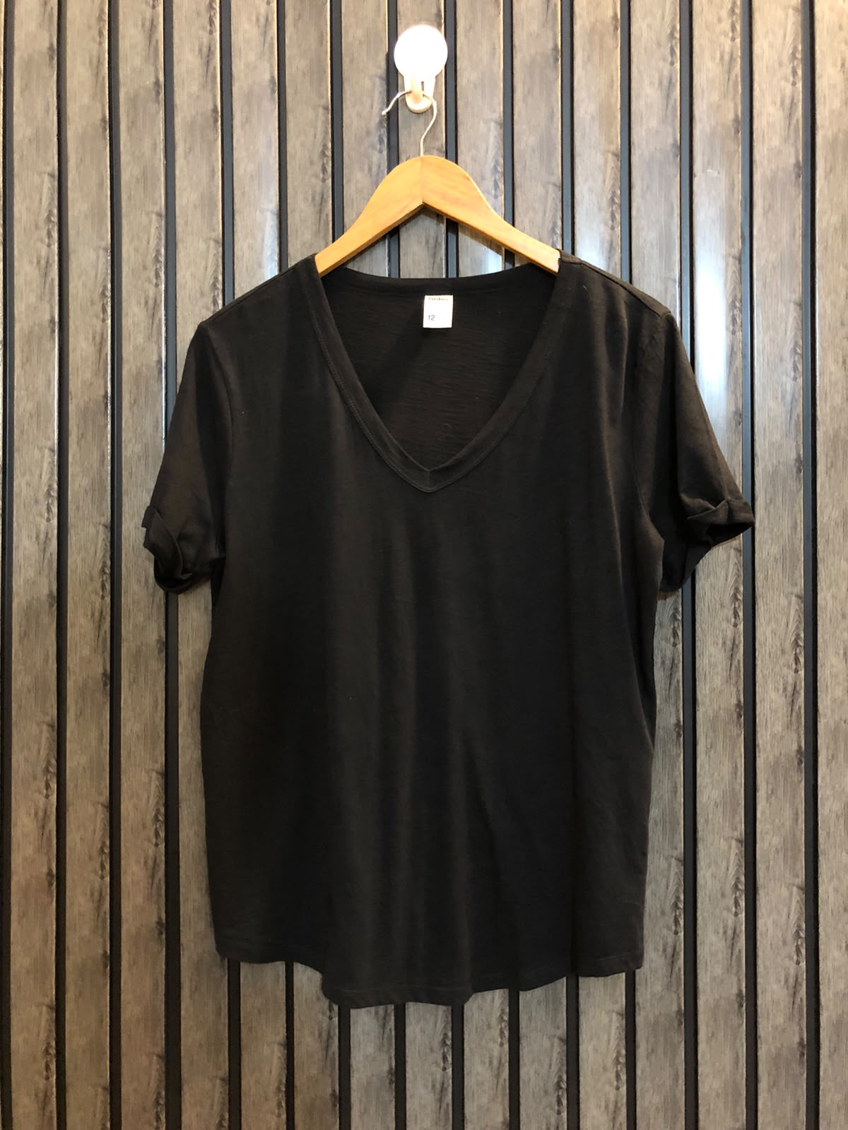 Chest 20  Length 23 Women's Plain T-Shirt