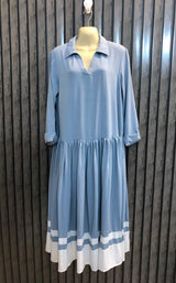 Chest 19  Length 48  Fabric silk Fashionable Long Dresses for Women
