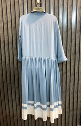 Chest 19  Length 48  Fabric silk Fashionable Long Dresses for Women
