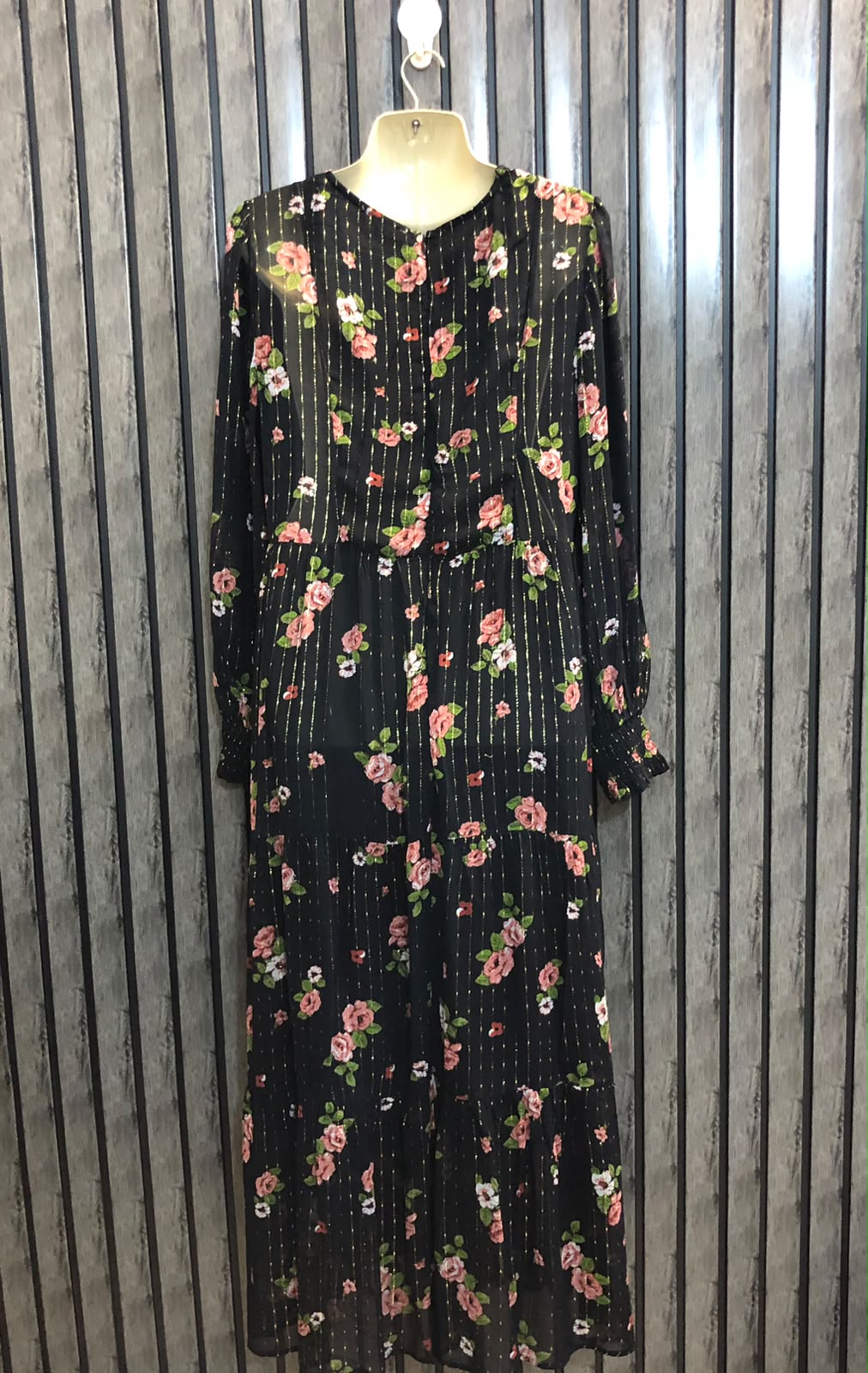 Chest 19  Length 49  Fabric chiffon Party Wear Long Maxi Dresses for Women