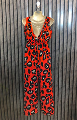 Chest 18  Length 48  Fabric silk Women's Elegant Maxi Fashion