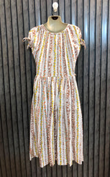 Chest 20  Length 43  Fabric cotton silk Designer Maxi Dresses