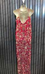 Chest 17  Length 55  Fabric chiffon Beautiful Long Maxi Dress