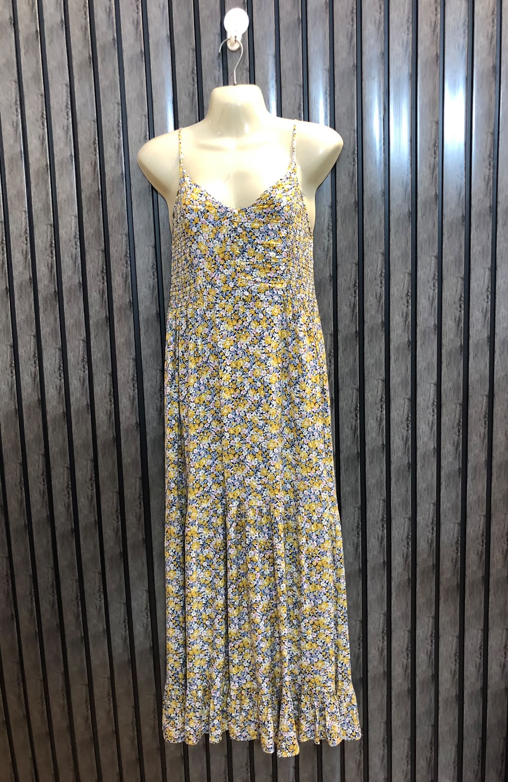 Chest 19  Length 48   Fabric Linen Exclusive Long Dress Fashion