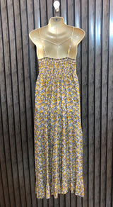 Chest 19  Length 48   Fabric Linen Exclusive Long Dress Fashion